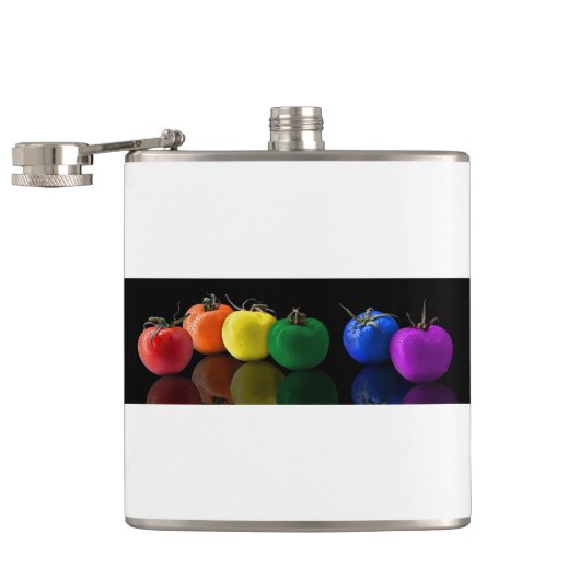 Rainbow Zuhause Office Personalize Destiny Destiny Flachmann (Geöffnet)