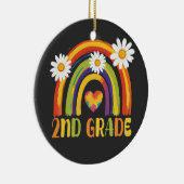 Rainbow zurück zur Schule 2. Klasse Keramik Ornament (Rechts)