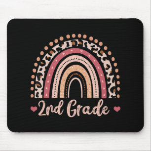 Rainbow Zurück zur Schule Spaß für den zweiten Leh Mousepad