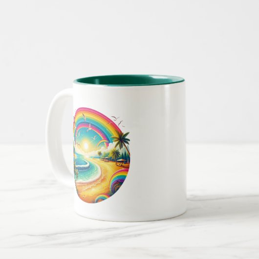 Rainbow Zweifarbige Tasse (Vorderseite Links)