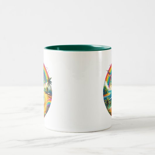 Rainbow Zweifarbige Tasse (Mittel)