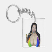 Rainbow zweiseitig schlüsselanhänger (Vorderseite links)