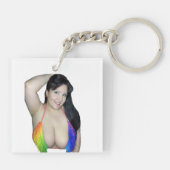 Rainbow zweiseitig schlüsselanhänger (Rückseite)