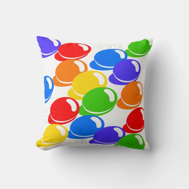 Rainbowbeans Kissen (Vorderseite)