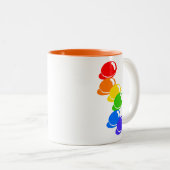 Rainbowbeans Zweifarbige Tasse (VorderseiteRechts)