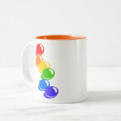 Rainbowbeans Zweifarbige Tasse (Vorderseite Links)