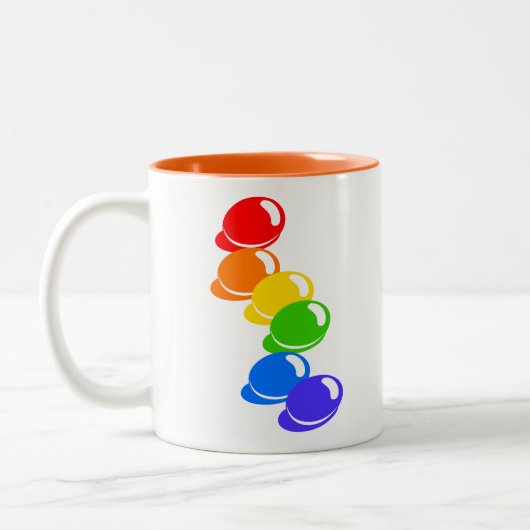 Rainbowbeans Zweifarbige Tasse (Links)
