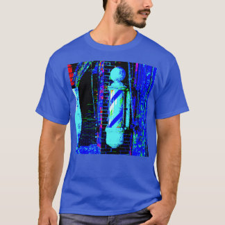 RainbowConfetti-Barberstange VINTAGE in Blautönen T-Shirt