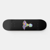 Rainbowcore Sleepy Chibi Drip Traum Skateboard (Horizontal)