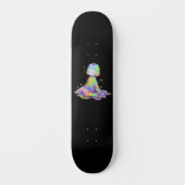 Rainbowcore Sleepy Chibi Drip Traum Skateboard (Vorderseite)