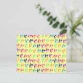 Rainbowed School Girls Postkarte (Stehend Vorderseite)