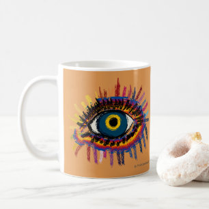 Rainboweye - orange kaffeetasse