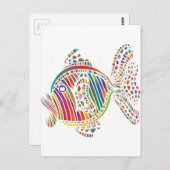 RainbowFish Grußkarte Postkarte (Vorne/Hinten)