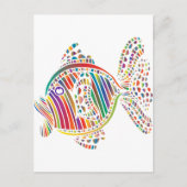 RainbowFish Grußkarte Postkarte (Vorderseite)