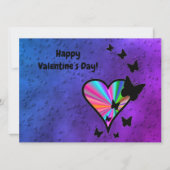 Rainbowheart und Butterfly Karte (Vorderseite)
