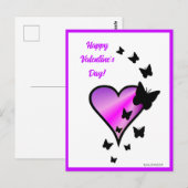 Rainbowheart und Butterfly Postkarte (Vorne/Hinten)