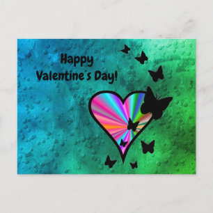 Rainbowheart und Butterfly Postkarte