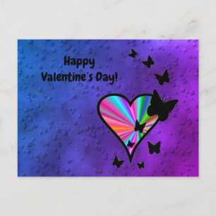 Rainbowheart und Butterfly Postkarte