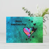 Rainbowheart und Butterfly Save The Date (Stehend Vorderseite)