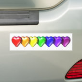 RainbowHearts Autoaufkleber (Auf Auto)