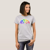 RainbowHearts Tri-Blend-Shirt T-Shirt (Vorne ganz)