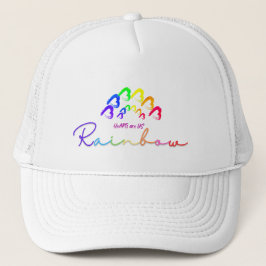 RainbowHearts Trucker-Mütze Truckerkappe
