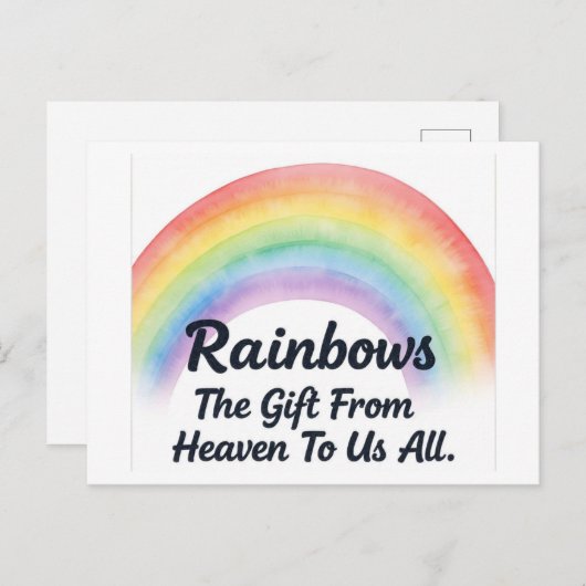 RainbowHexe Feiertagspostkarte (Vorne/Hinten)