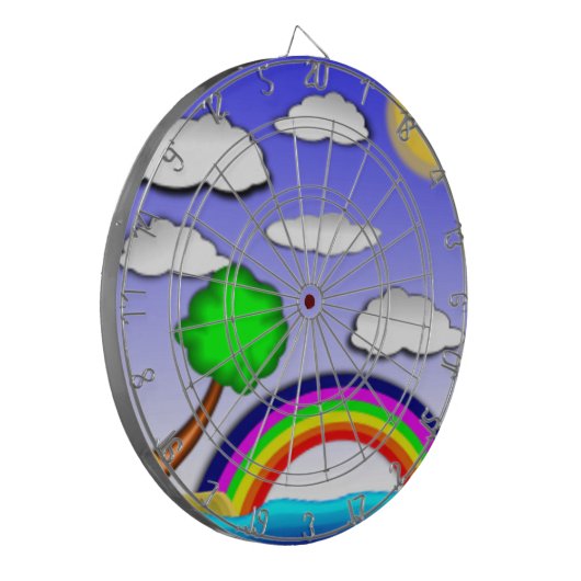 RAINBOWLAND DARTSCHEIBE (Vorderseite Links)