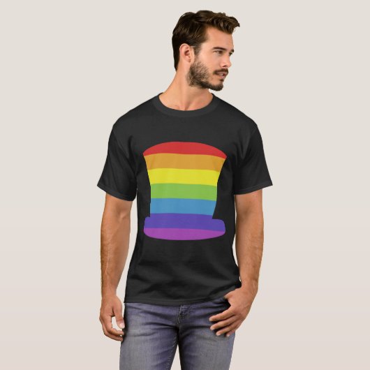 Rainbowophat Single Print retro T-Shirt (Vorne ganz)