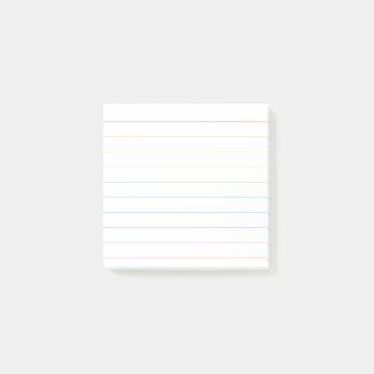 RainbowRule Lined Post-It-Notes Post-it Klebezettel (Vorderseite)