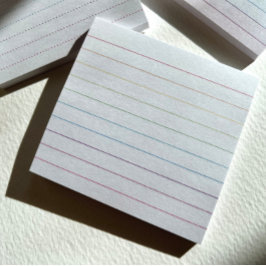 RainbowRule Lined Post-It-Notes Post-it Klebezettel