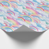  Rainbows and Clouds Geschenkpapier (Ecke)