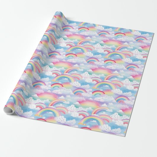 Rainbows and Clouds Geschenkpapier (Ungerollt)