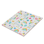 Rainbows and Unicorns Fantasy Faible Tale Niedlich Fliese (Seite)