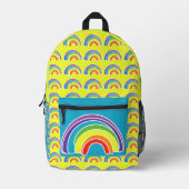 Rainbows auf einem Brunnen Bedruckter Rucksack (Vorderseite)