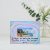 Rainbows auf einer Postkarte (Stehend Vorderseite)