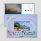 Rainbows auf einer Postkarte (Vorne/Hinten)