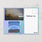 Rainbows auf einer Postkarte (Rückseite)
