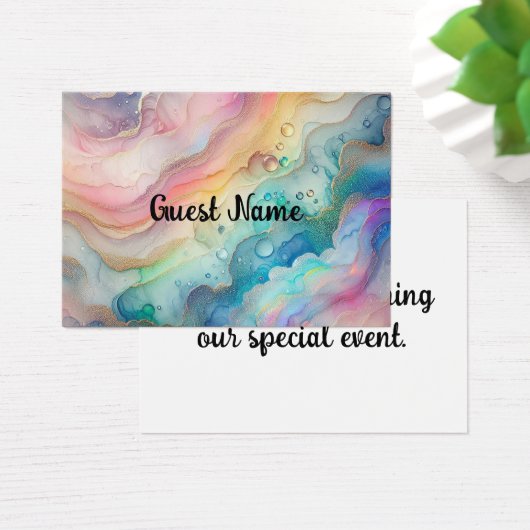 Rainbows & Bubbles Platzkarten (Schreibtisch)