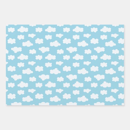 Rainbows & Clouds-Muster Geschenkpapier Set (Vorderseite 2)