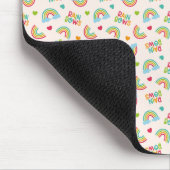 Rainbows & Clouds-Muster Mousepad (Ecke)