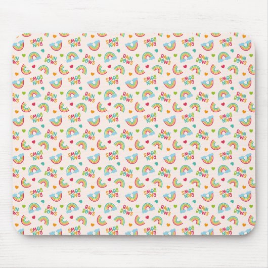 Rainbows & Clouds-Muster Mousepad (Vorne)
