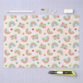 Rainbows & Clouds-Muster Seidenpapier (Handwerk)