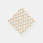 Rainbows & Clouds-Muster Serviette (Ecke)