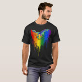 Rainbows Dragons Herz Classic für LGBT Gay Les T-Shirt (Vorne ganz)