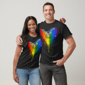 Rainbows Dragons Herz Classic für LGBT Gay Les T-Shirt (Unisex)