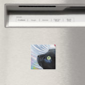 Rainbow's End - Winged Angel Cat Magnet (In Situ (Geschirrspüler))