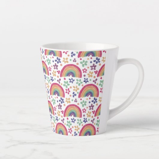 Rainbows & Flowers Milchtasse (Rechts)