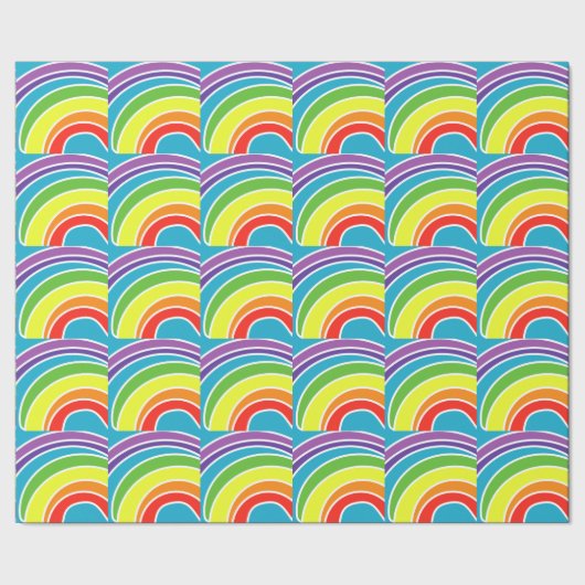 Rainbows Geschenkpapier (Saum)