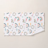 Rainbows & Herz-Muster Badhandtuch Set (Handtuch)